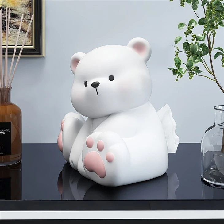 Paw in Paw Bear Tissue Box
